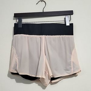 Fabletics Celine Light Peach Running Shorts Sz S